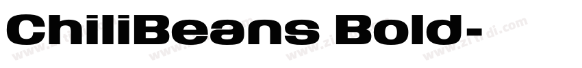 ChiliBeans Bold字体转换 ChiliBeans Bold字体转换